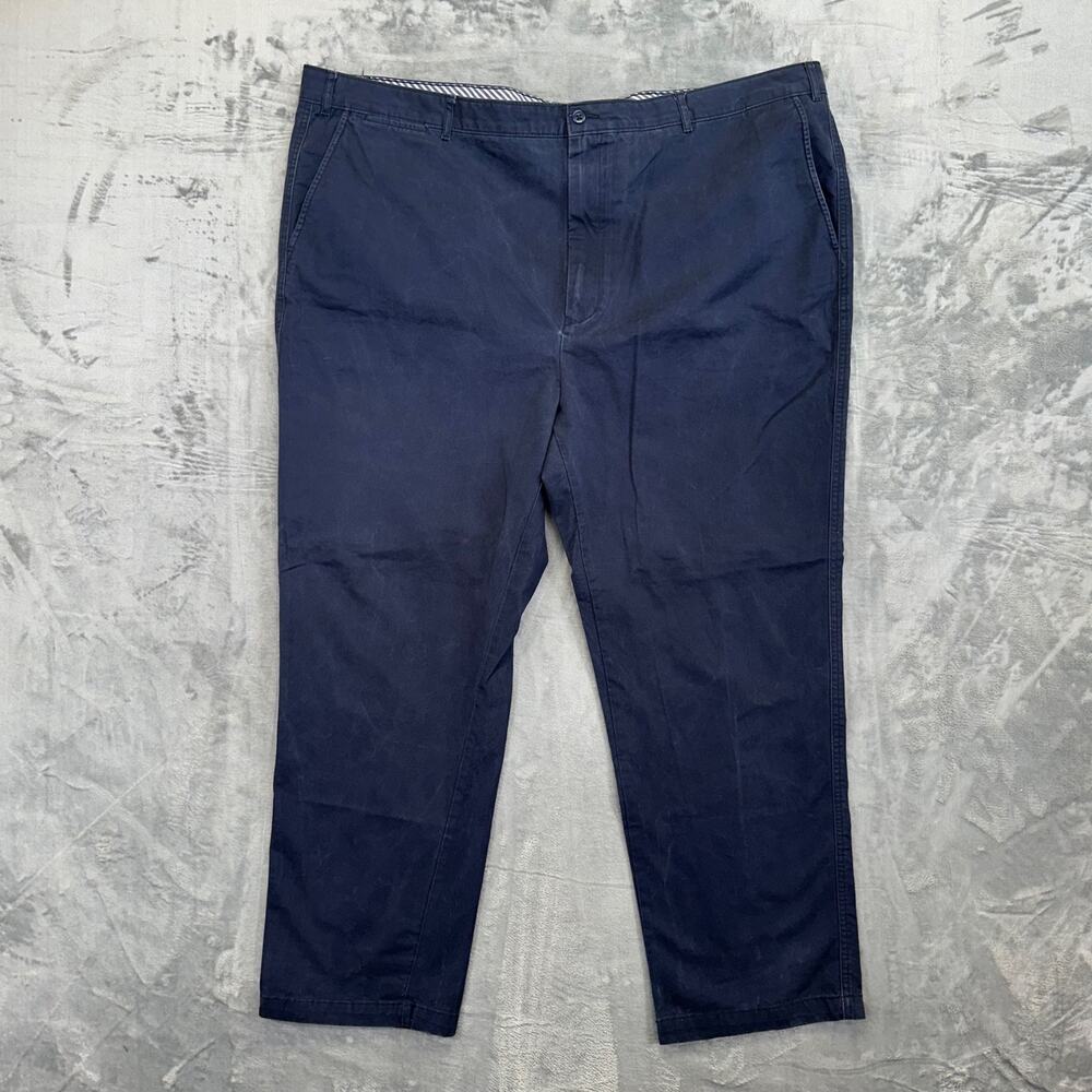Cremieux Men's Straight Chino Pants‎ Size 50x32 Navy